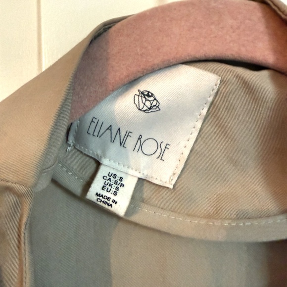 Eliane Rose Tan Beige Trench Wrap Jacket / Long Sleeve Cardigan Small - Picture 2 of 5